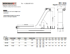 MCC-Series Magnetic Chip Conveyor